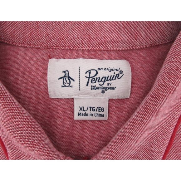 Lot of 2 Penguin by MunsingWear Men’s Polo Shirts XL Green Red Short Sleeve Y2K - Picture 9 of 16